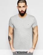 Farah T-shirt With F Logo Slim Fit Exclusive - Gray Marl