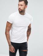 Asos Design T-shirt With Crew Neck In White