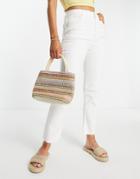 Urban Revivo Straight Leg Jeans In Off White