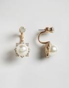 Asos Pearl & Jewel Swing Earrings