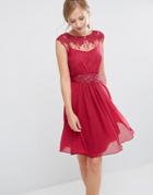 Coast Lori May Lace Dress - Red