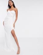 Yaura Bandeau Maxi Dress In White