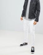 Next Skinny Fit Jeans In White - White