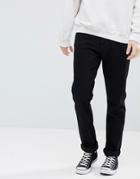 Weekday Vacant Rinsed Black Jeans - Black