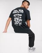 Nothing Is Sacred Mercury Text T-shirt In Black