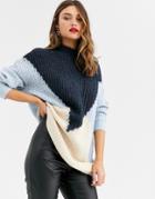 Y.a.s Color Block Oversized Sweater