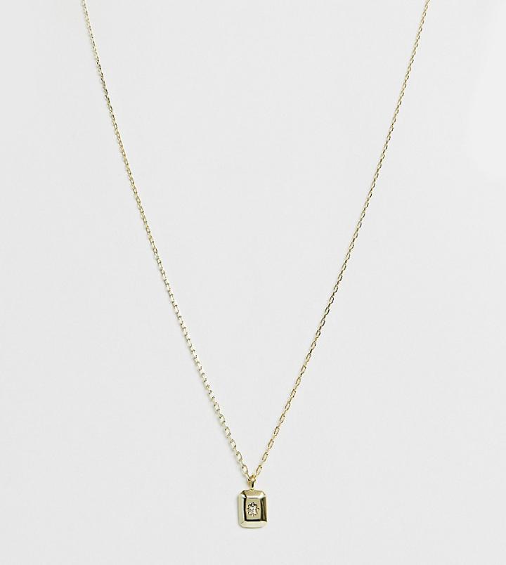 Shashi Sterling Silver 18k Gold Plated Cosmo Pendant Necklace