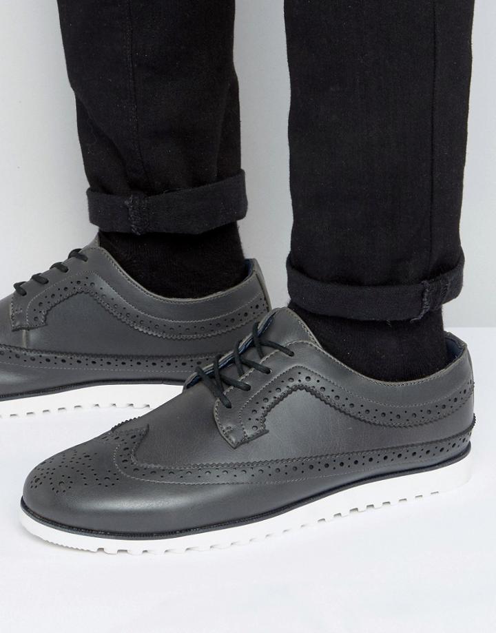 D-struct Brogues - Gray