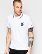 Lambretta Lion Polo Shirt - White