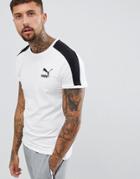 Puma T7 Muscle Fit T-shirt In White 57635202 - White