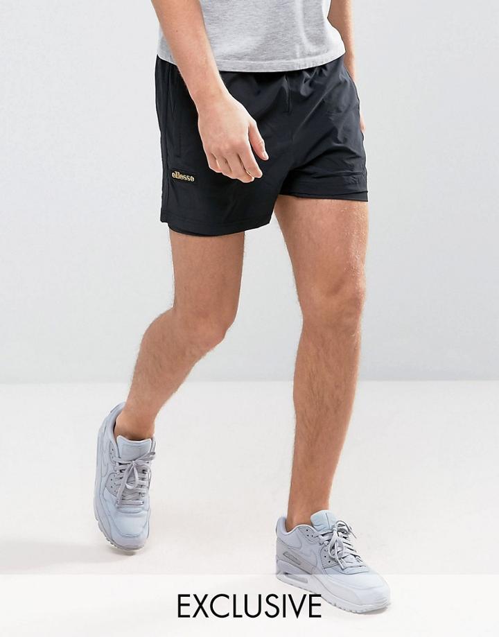 Ellesse Layered Shorts - Black