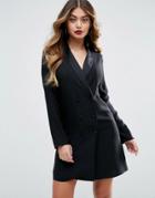 Asos Tuxedo Dress - Black