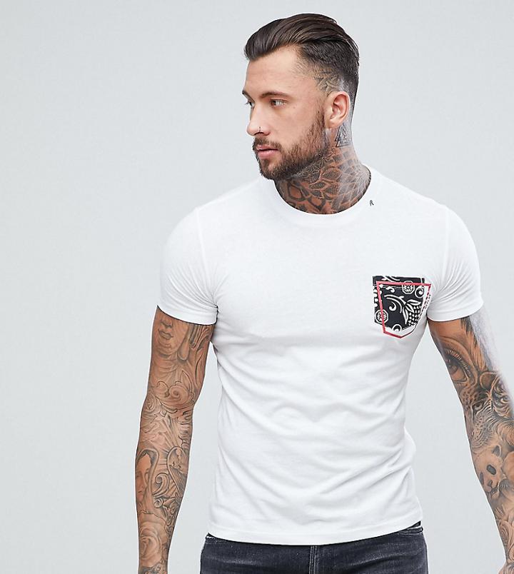 Replay Adjusted Pocket Logo T-shirt - White
