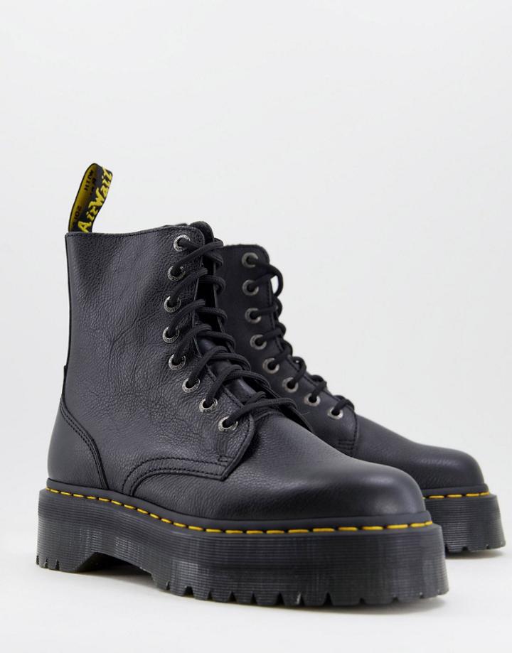Dr Martens Jadon Pisa 8-eye Platform Boots In Black