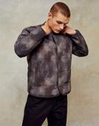 Topman Quilted Liner Jacket In Camo Print-multi
