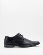 River Island Derby Shoes With Embossing In Black