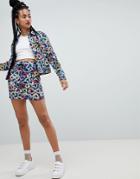 Love Moschino Neon Heart Print Skirt - Multi