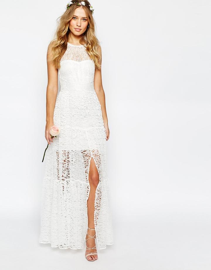 Body Frock Brides Tiered Lace Dress - Ivory