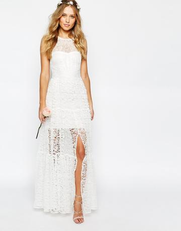 Body Frock Brides Tiered Lace Dress - Ivory