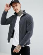 The North Face Glacier Full Zip Fleece In Dark Gray - Gray