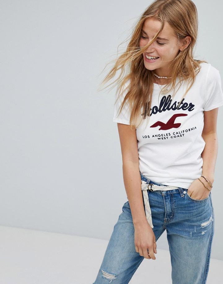 Hollister Diego Logo T-shirt - White