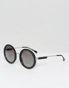Emporio Armani Round Sunglasses - Black