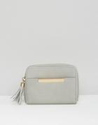New Look Mini Tassel Purse - Gray