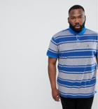 North 56.4 Polo With Double Stripe - Blue