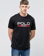 Polo Sport By Ralph Lauren Regular Fit Large Logo T-shirt In Black - B