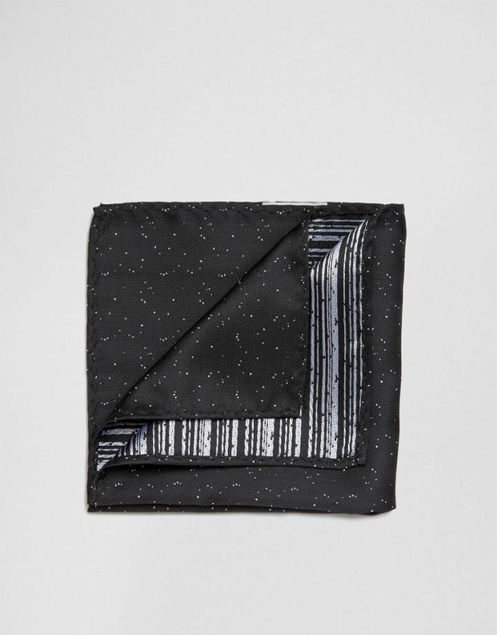 Jack & Jones Silk Pocket Square - Black
