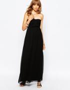 Vila Bandeau Maxi Dress - Black