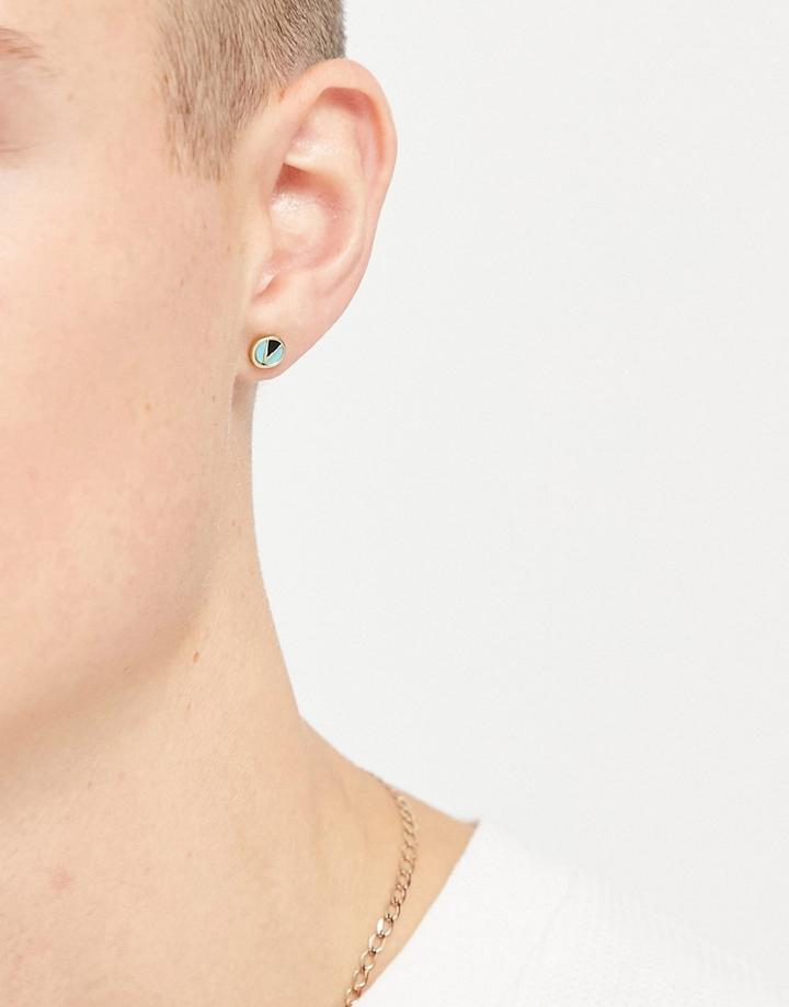 Classics 77 Pattern Stud Earrings In Gold