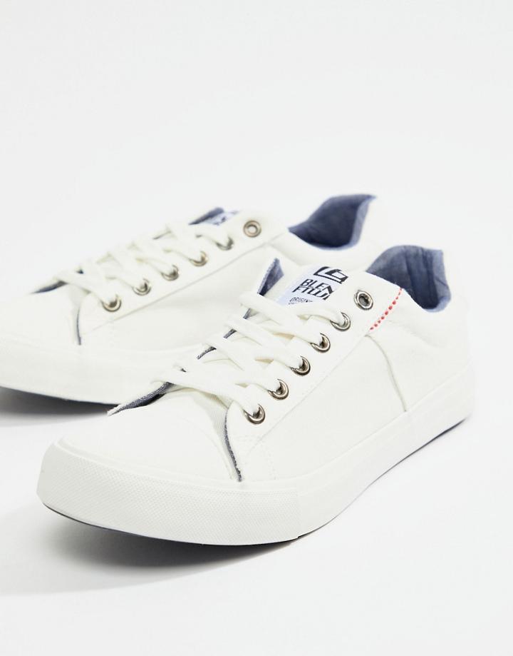 Blend Canvas Sneakers - White