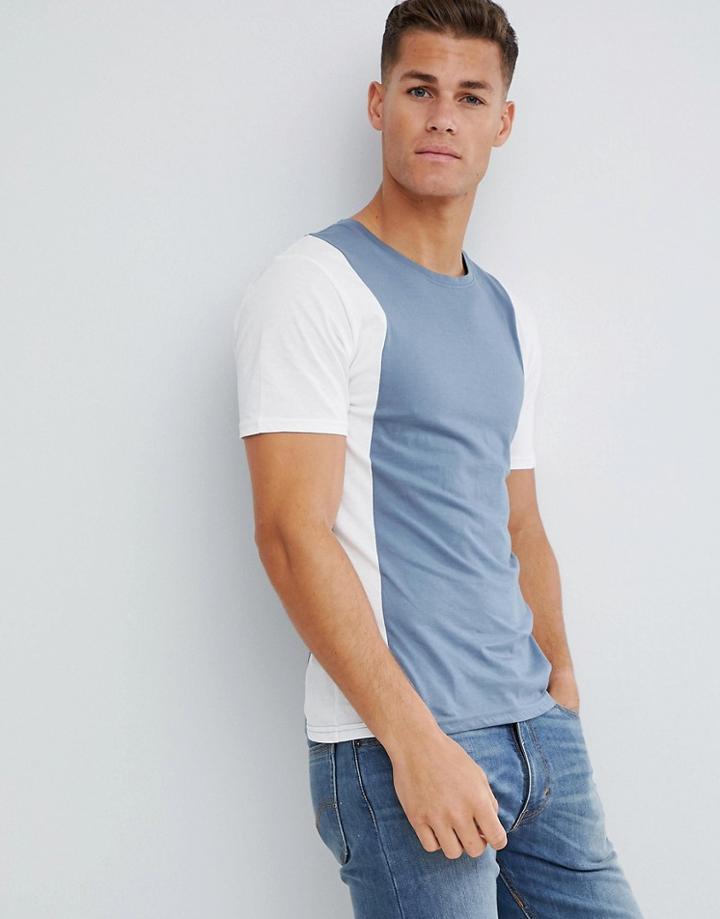 Only & Sons Block Stripe T-shirt - Blue