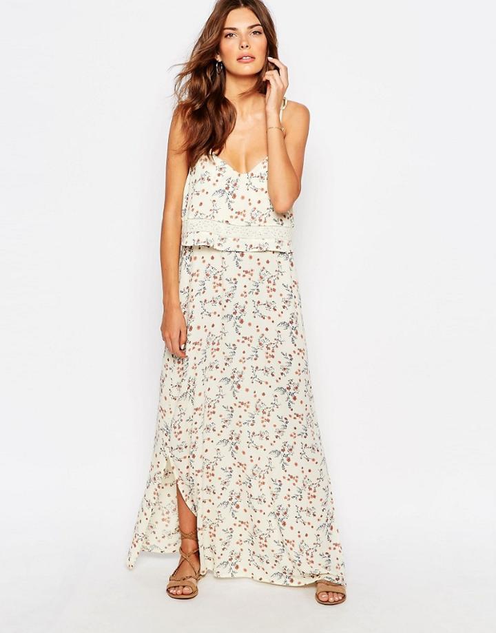 Vila Blossom Flower Layered Maxi Dress - Multi
