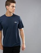 The North Face Mountain Athletics Reaxion Amp Running T-shirt In Navy Marl - Navy