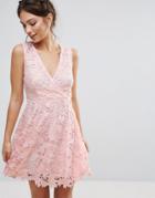 Amy Lynn Occasion 3d Floral Lace Dress - Pink