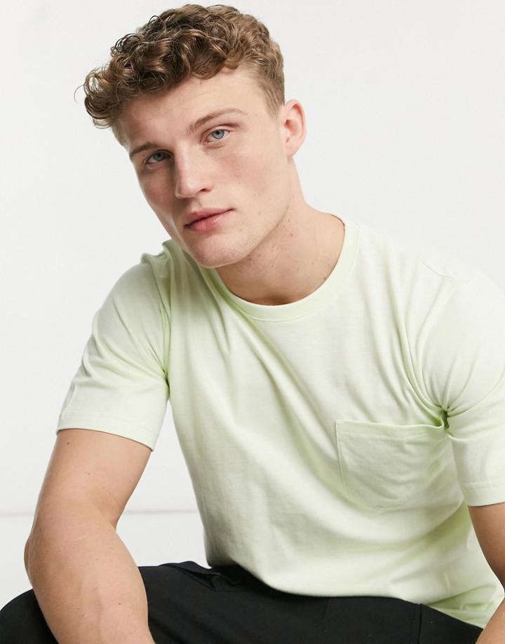 Native Youth Oversized T-shirt With Front Pocket In Green