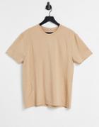 Asos 4505 Easy Fit Yoga T-shirt In Soft Touch Jersey-neutral