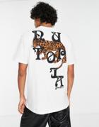 Allsaints Tripper Back Print T-shirt In White