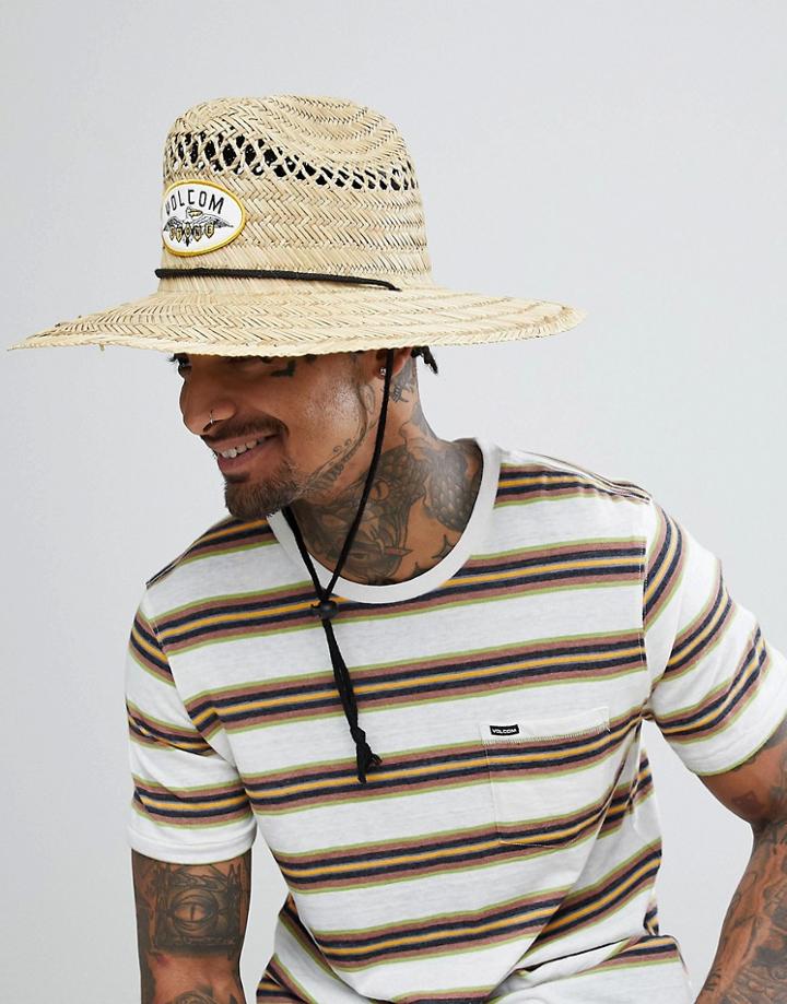 Volcom Hellican Straw Hat - Brown