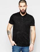 Asos Jersey Polo With Paint Splat Print - Back