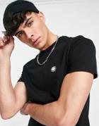 Pretty Green Mitchell Logo T-shirt In Black