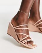 Office Manado Strappy Wedge Heeled Sandals In Beige-neutral