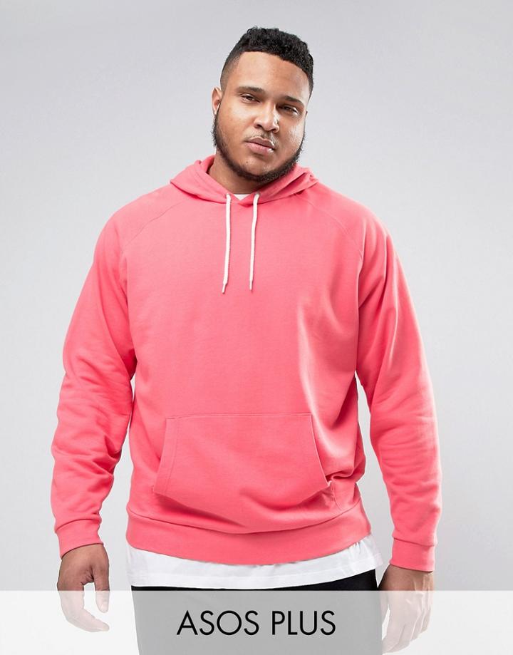 Asos Plus Oversized Hoodie In Pink - Pink