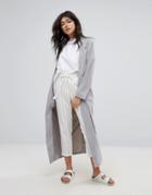 Native Youth Longline Coat - Gray