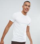 Farah Tall Farris Slim Fit T-shirt With Stretch In White - White