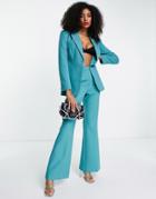 Asos Design Pop Suit Blazer In Teal-green