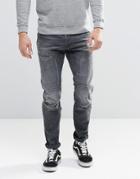 G-star 5620 3d Slim Jeans In Washed Gray - Gray