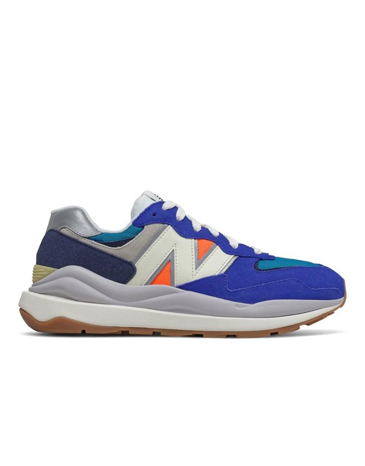 New Balance 57/40 Suede Sneakers In Cobalt Blue Multi